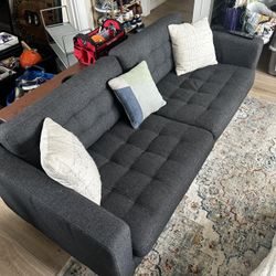 Grey Couch 6.5’