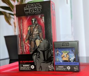 Star Wars Black Series The Mandalorian & Grogu Mando Action Figure Set