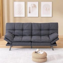Gray Convertible Couch, New