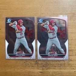 2023 BOWMAN JOSHUA BAEZ 2 CARD LOT 