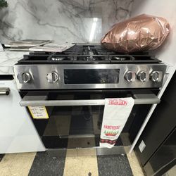 Bosch Slide In Gas Stove In Stainless Steel 