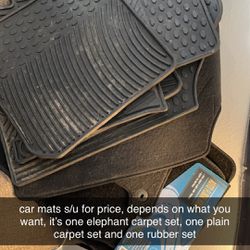 3 sets of 4 door car mats
