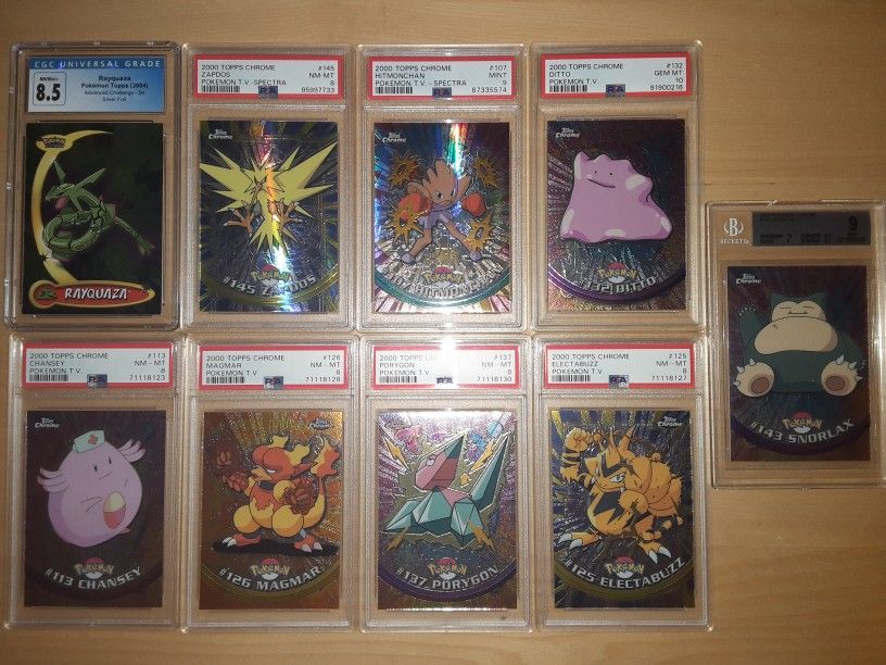 Topps Chrome Pokemon Series 2 Graded Lot