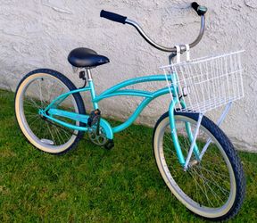 Women's Firmstrong 26" Beach Cruiser bike bicicleta basket