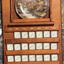 Vintage Thomas Kinkade Plate Calendar 