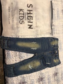 Jeans blue washed look 2t-3t