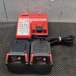 Milwaukee Batteries And Charger