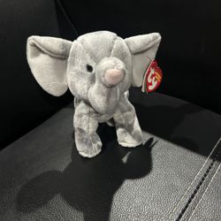 Elephant Ty Beanie Baby With Tags
