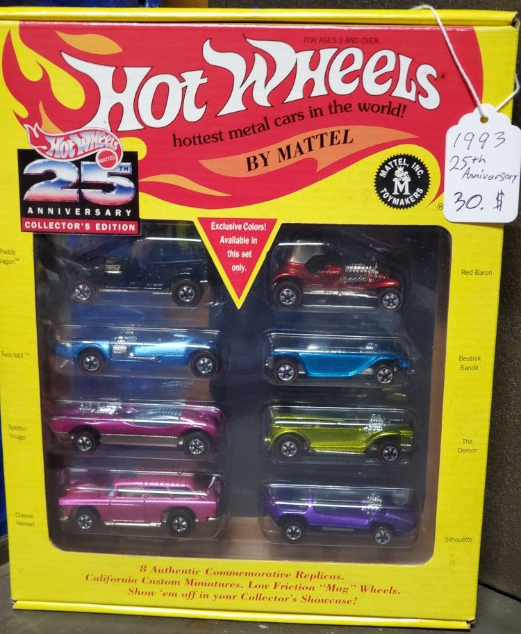 1993 HOT WHEELS, 25th Anniversary Set