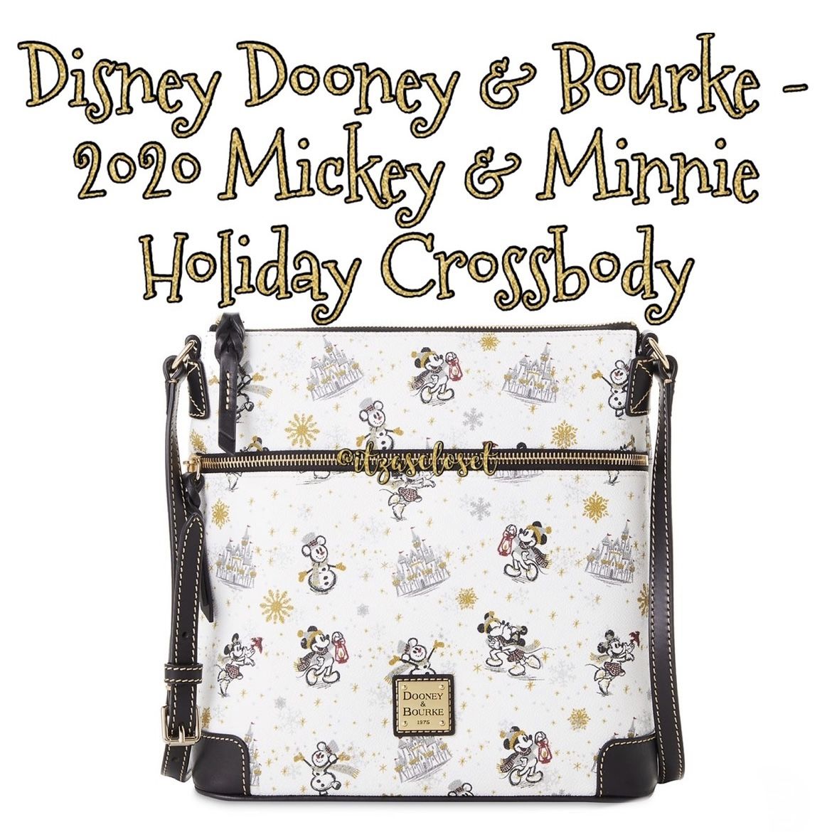 Disney Dooney & Bourke Bag - 2020 Mickey & Minnie Christmas Holiday - Crossbody NWT