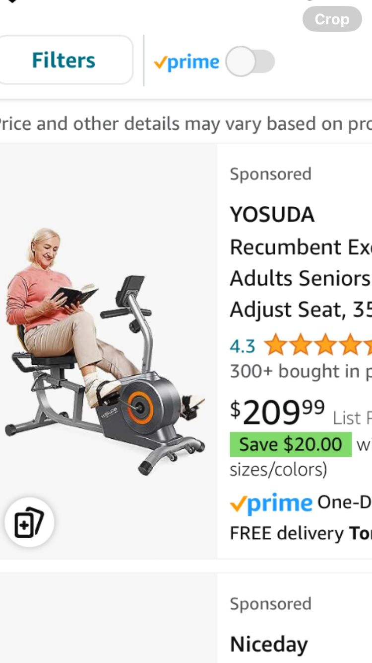 YOSUDA Recumbent Exercise Bike RC-PRO