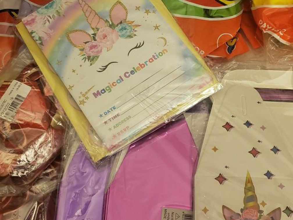 Unicorn Theme Birthday Party Supplies