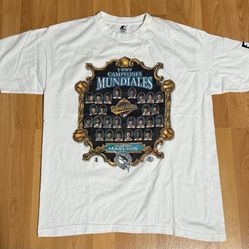 Vintage 90s Miami Marlins World Champions Shirt Size Large 