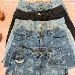 5 Girl Jean shorts (Size 14) 