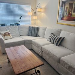 Pottery Barn PB Comfort Slipcovered Sectional – $11,500 Retail