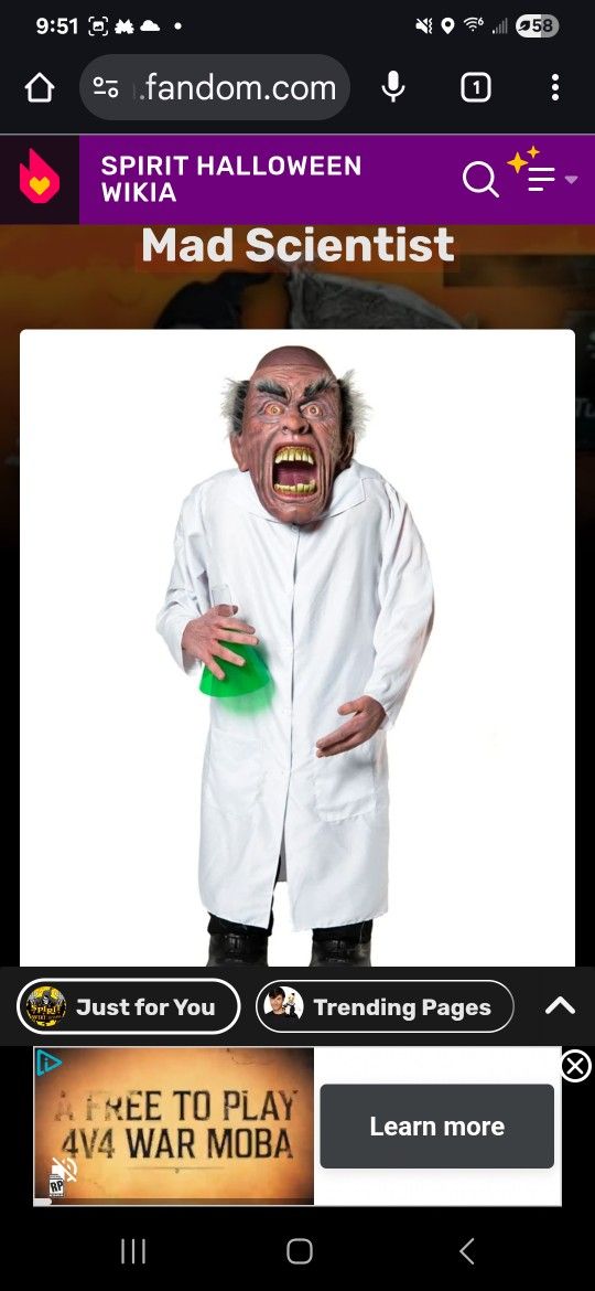 Mad Scintist Spirit Halloween
