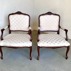 A Pair Of Fratelli Morello Upholstered Armchair 