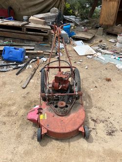 Vintage Push Lawn Mower for Parts