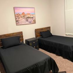Twin Beds With Memory Foam Mattress 