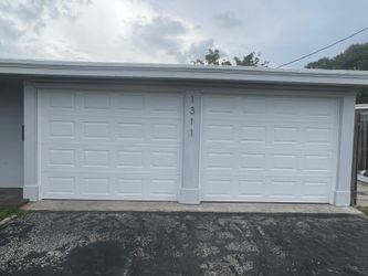 White 8X7 Garage Door - GREAT DEAL, Free Install - Brand New! Hurricane Proof Design