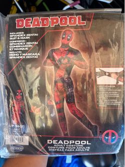 Deadpool costume adult small NEW