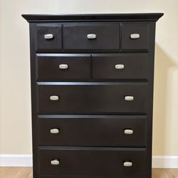 Dark Brown 5-Drawer Dresser