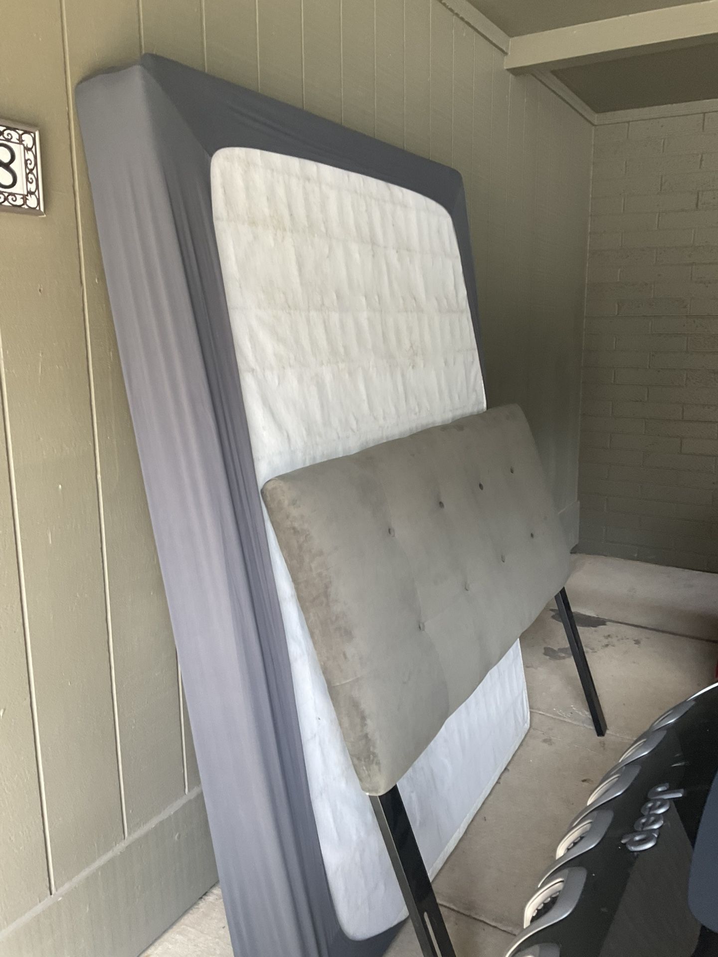 Free Queen Box spring And Headboard