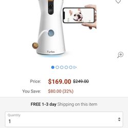 Brand New Furbo WiFi Dog Treat Dispenser 