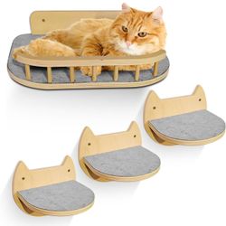 Cat Wall Shelves + 3 Cat Wall Steps