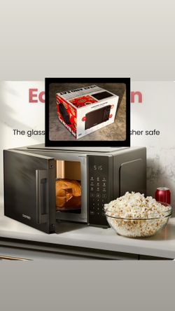 NEW Chefman microwave 0.9 cu ft with digital display, 6 presets, child lock, & silent mode – sealed box