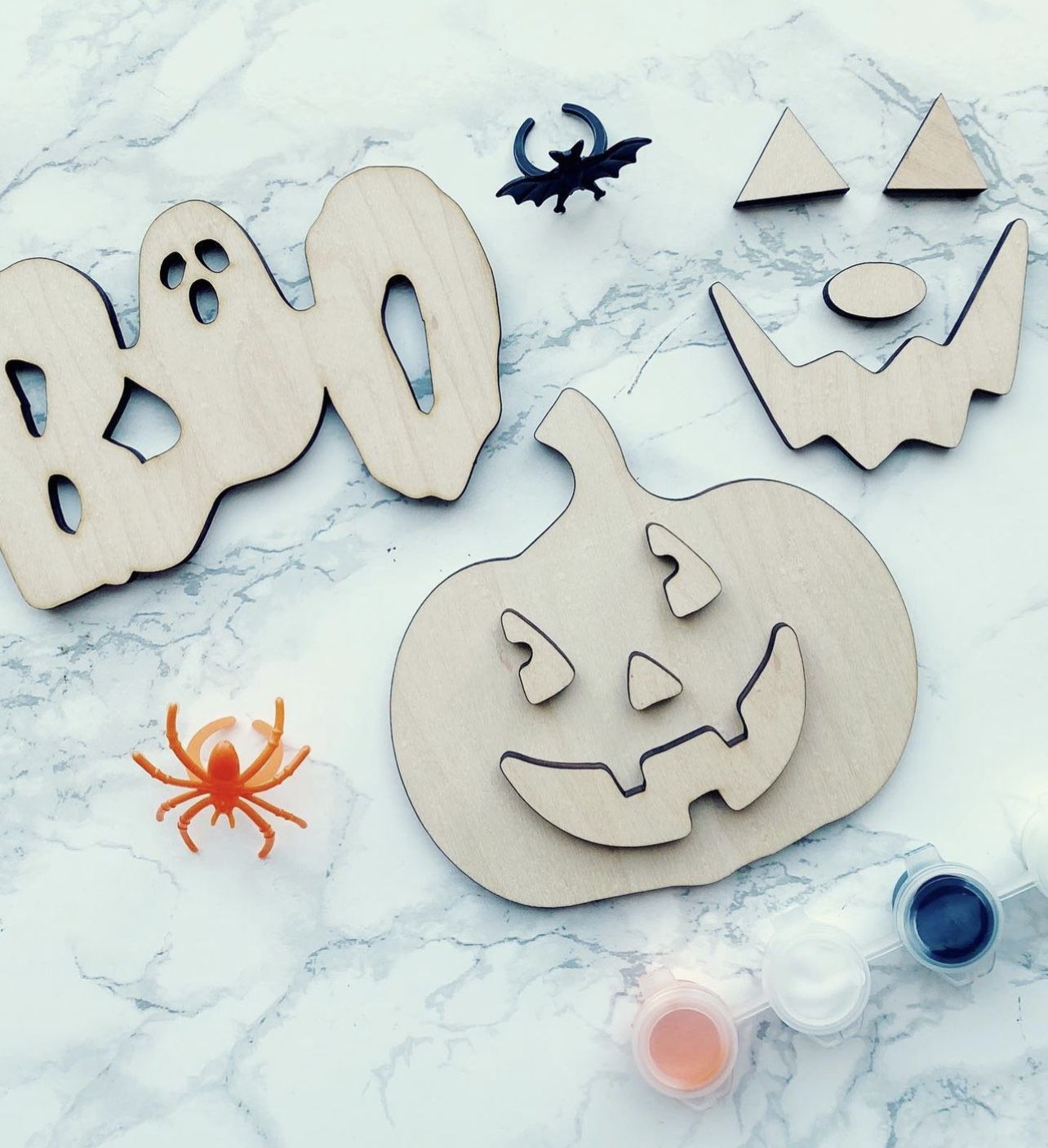 Halloween Ready To Paint Kid Crafts Included Everything Shown In Pic