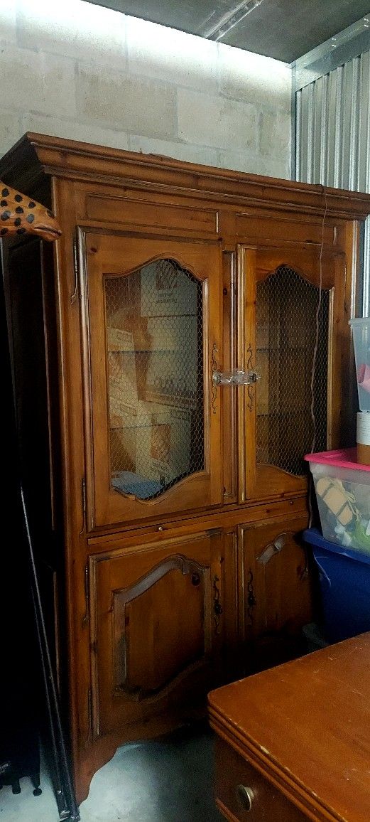 FREE China Cabinet and Sewing Machine With Table