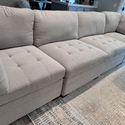 Thomasville 4-Piece Modular Fabric Sectional Couch