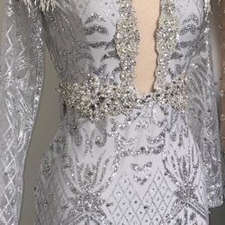 Silver Prom Dress