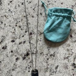 Tiffany & Co. 24” Men’s Dog Tag Necklace