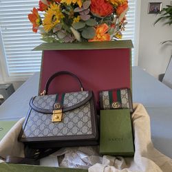 Gucci Ophidia Small Shoulder Bag & Wallet