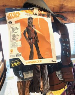 Star Wars Chewbacca Costume Disney Boys Size Large 10-12