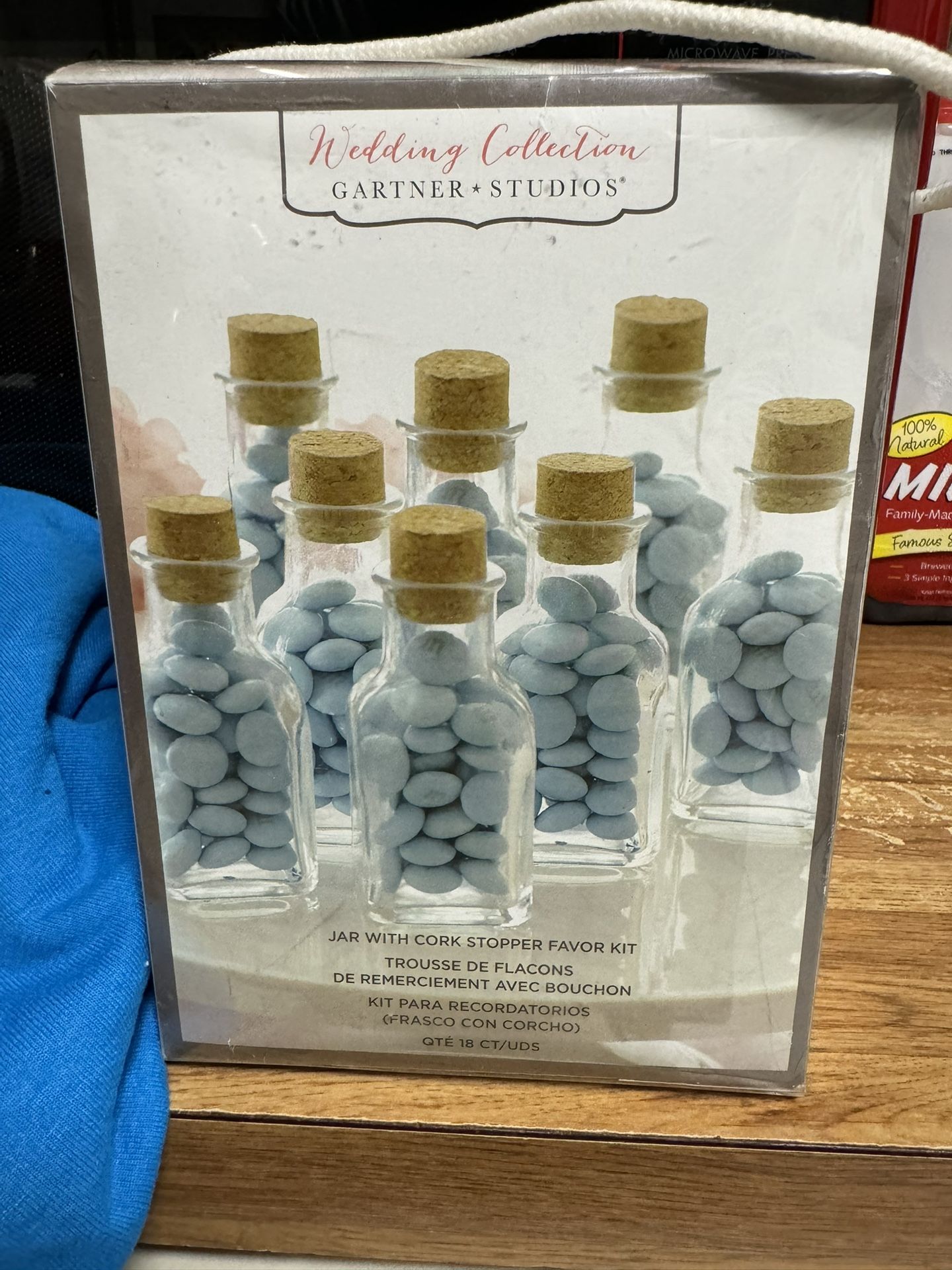 Glass Mini Bottle with Cork Decorative Jar for Weddings, Parties, Home Decor