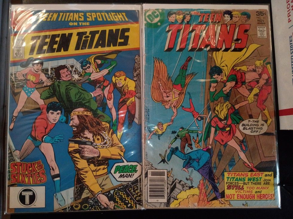 Teen Titans Comics 21, 51 | Vintage 1970s, 1980s 