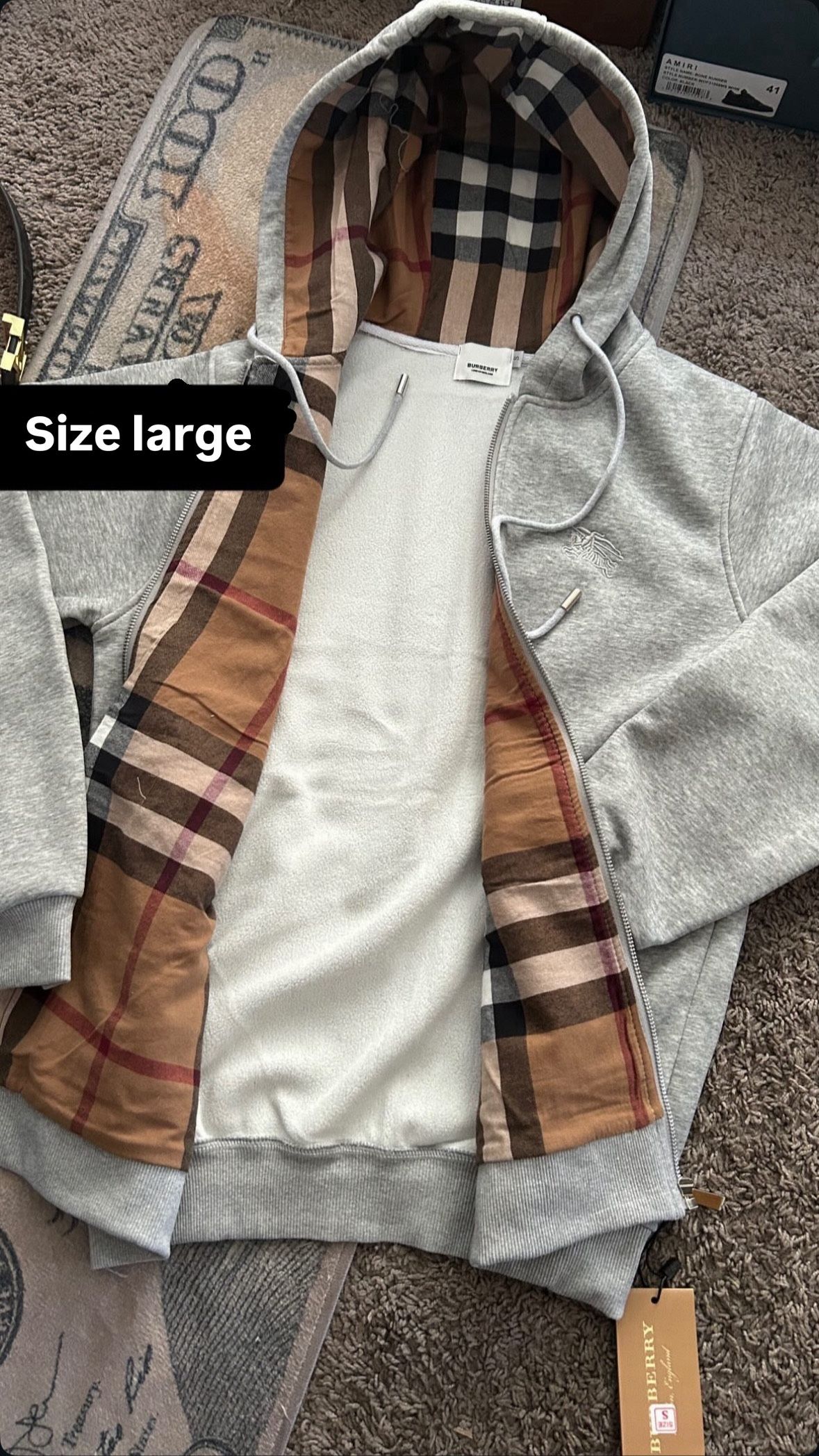 Burberry zip up