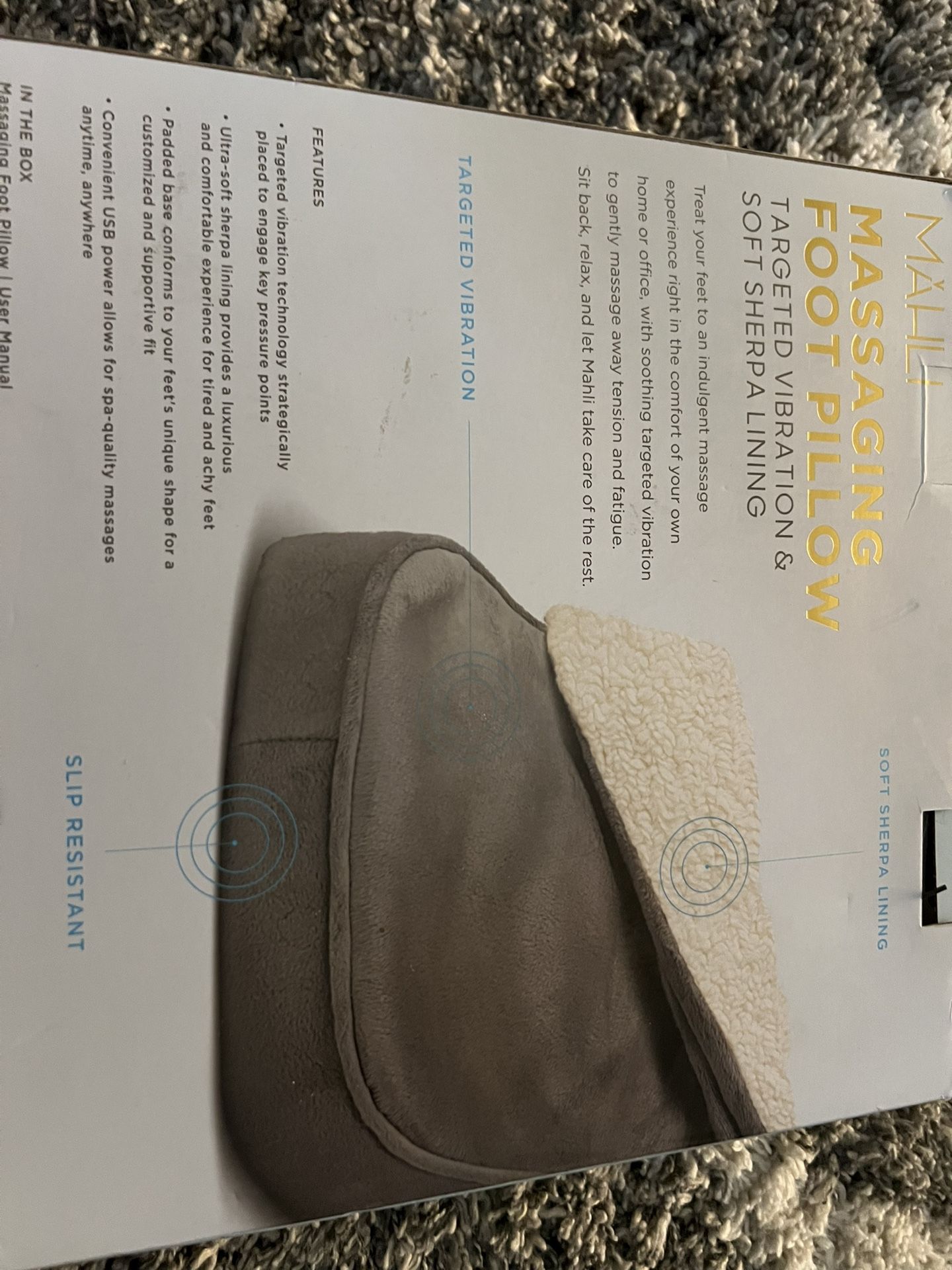 MAHLI Massaging Foot Pillow