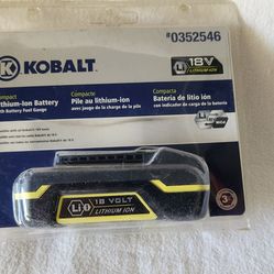 Kobalt 18volt lithium ion battery