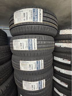 215/55/17 KUMHO 4 NEW TIRES INSTALLED ✅ INSTALADAS ✅ 🔥