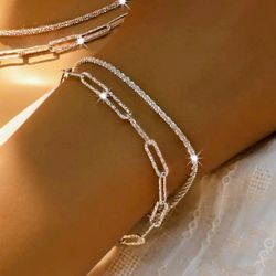Sterling Silver Double Stranded Bracelet 