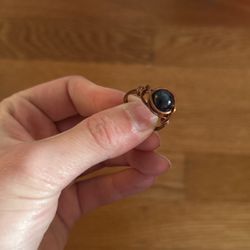 Indigenous Made Copper Crystal Wrap Ring