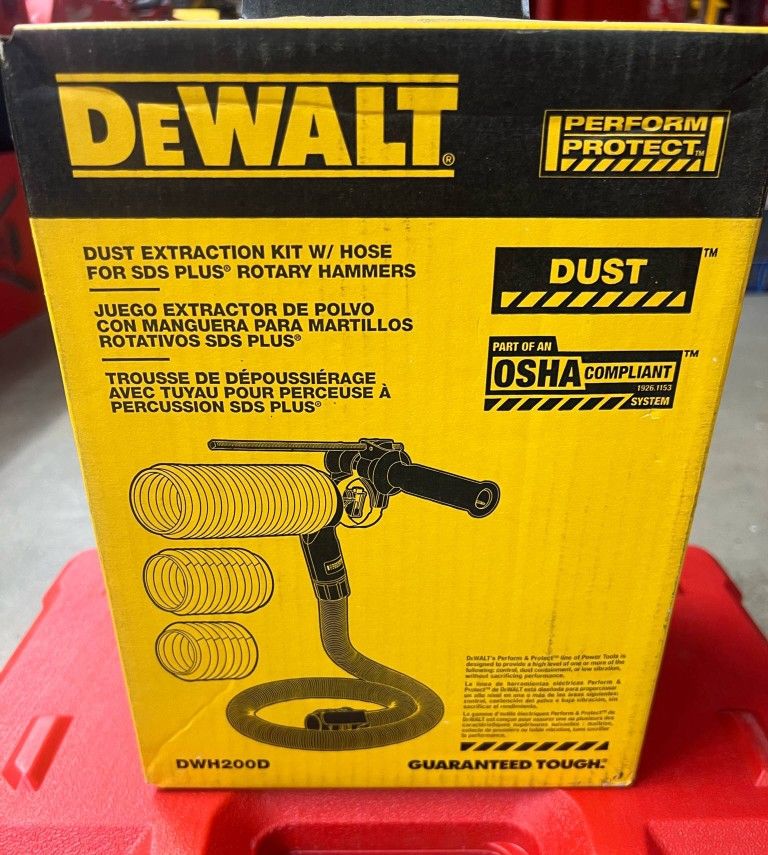 DeWalt Dust Extraction Kit w/ Hose for SDS-PLUS Rotary Hammers