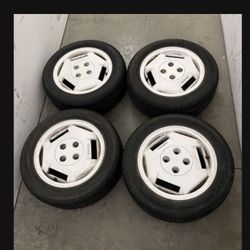 4 X 185/60r14 4x100 4x3.94 Stock Mr2 AW11 Miata NA NB Civic Fit Xa Xb Ia Echo Yaris Wheels Rims Tires!!!