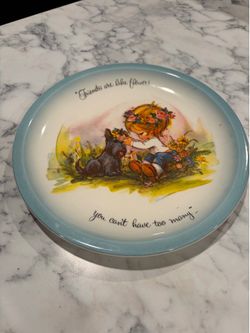 Gigi Collector's Plate “Friends are Like Flowers”