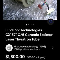 Ceramic Excimer Laser New In Box! 