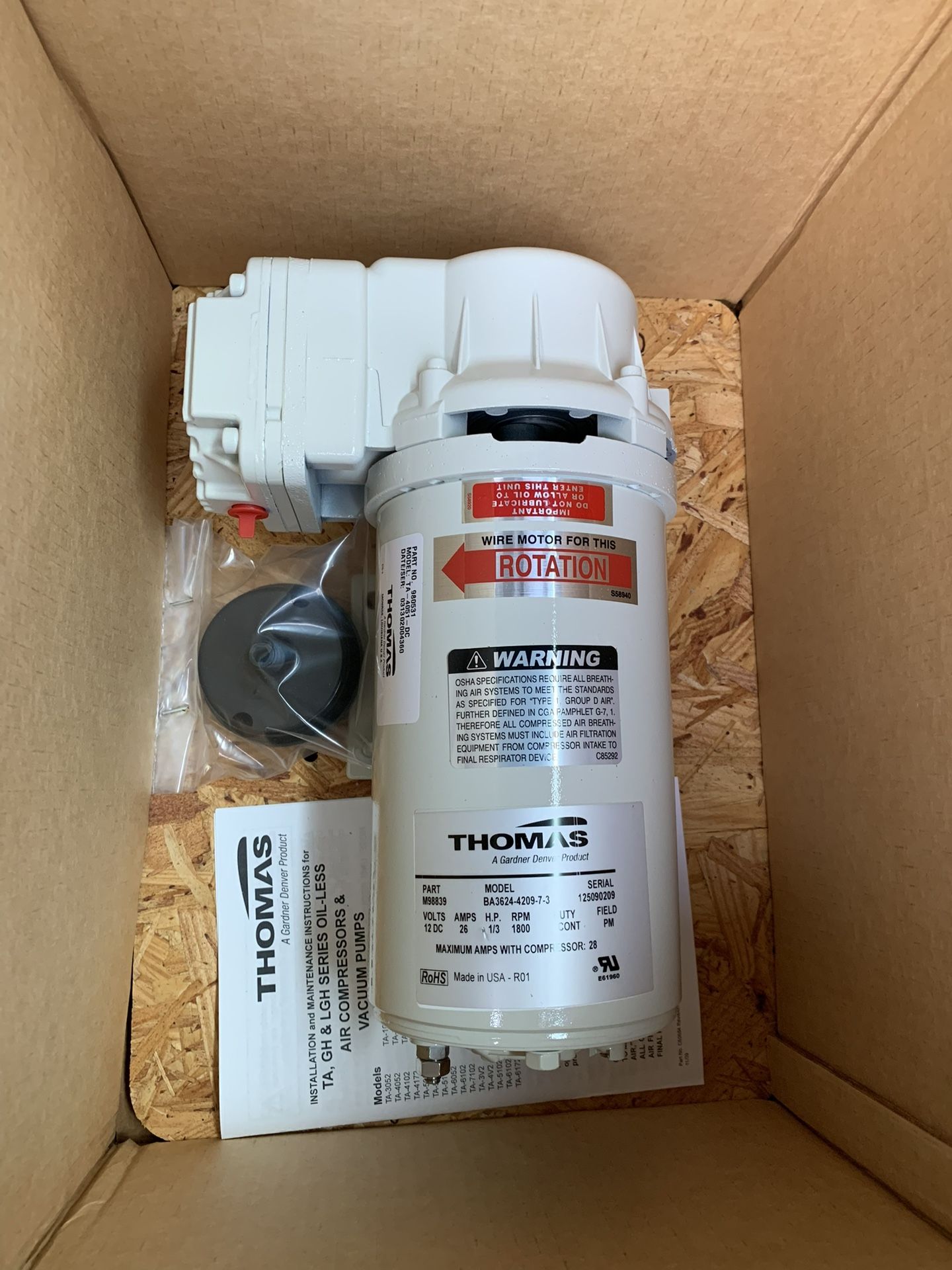 Thomas Air Compressor Pump